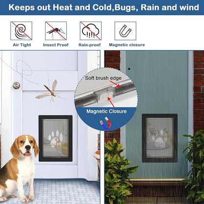 CEESC Dog Door for Pets Up to 45 lb, Weatherproof Pet Door for Cats and Dogs - Image 3