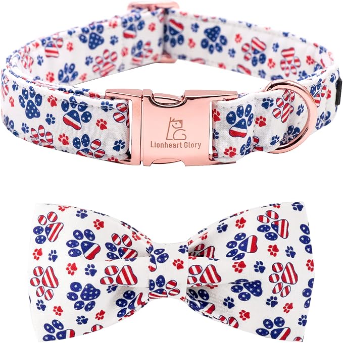 Lionheart American Flag Dog Collar by LionheartGlory
