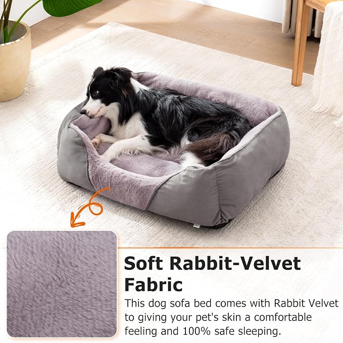 MIXJOY Dog Beds for Large Dogs, Big Pet Bed Large Size Dog Washable, Orthopedic - Image 2