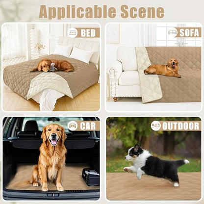 Smiry Waterproof Dog Bed Cover Blanket 40x80, Soft Reversible Pet Blanket - Image 5