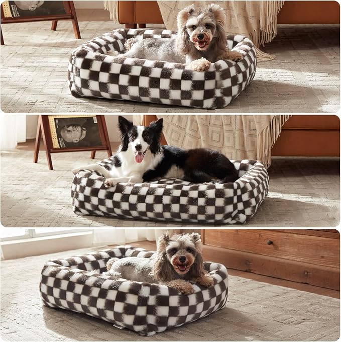 JOEJOY Small Dog Bed for Small Dogs, Rectangle Washable Orthopedic Corduroy - Image 7