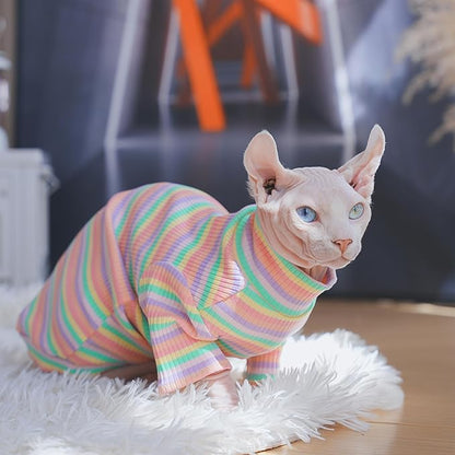 PUMYPOREITY Sphynx Cat Clothes, Turtleneck Sphynx Cat Sweaters, Cat Clothes - Image 5
