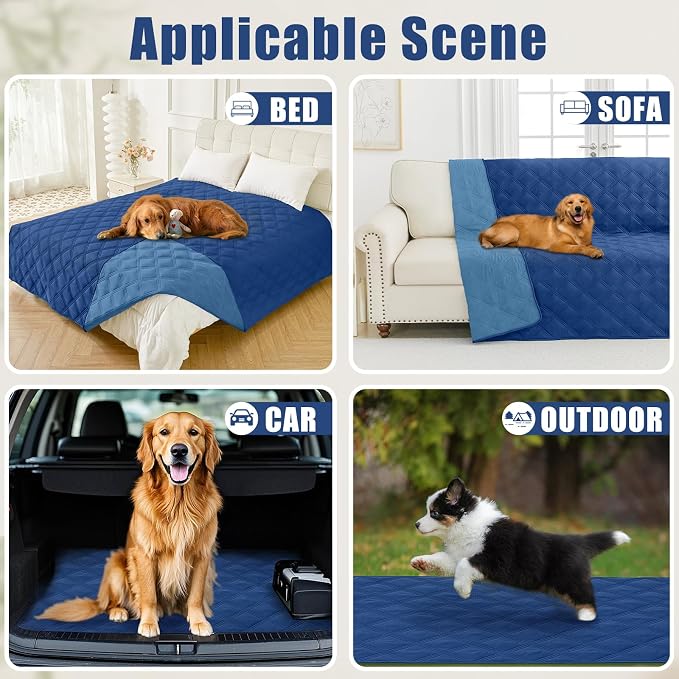 Smiry Waterproof Dog Bed Cover Blanket 40x80, Soft Reversible Pet Blanket - Image 5