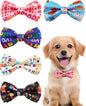 PET SHOW 5 Pack Happy Birthday Small Dog Bow Ties Sliding Collar Attachment by PETSHOW