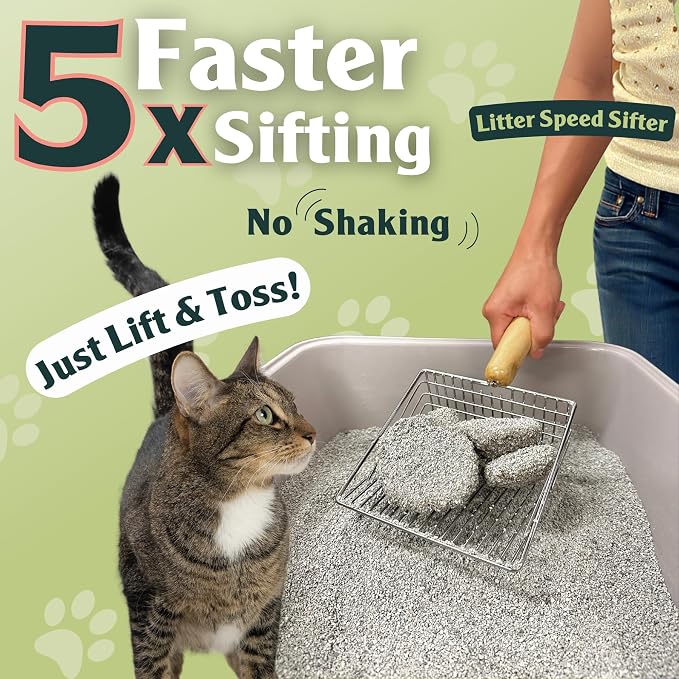 Sprinkle & Sweep Metal Cat Litter Scoop - Image 3