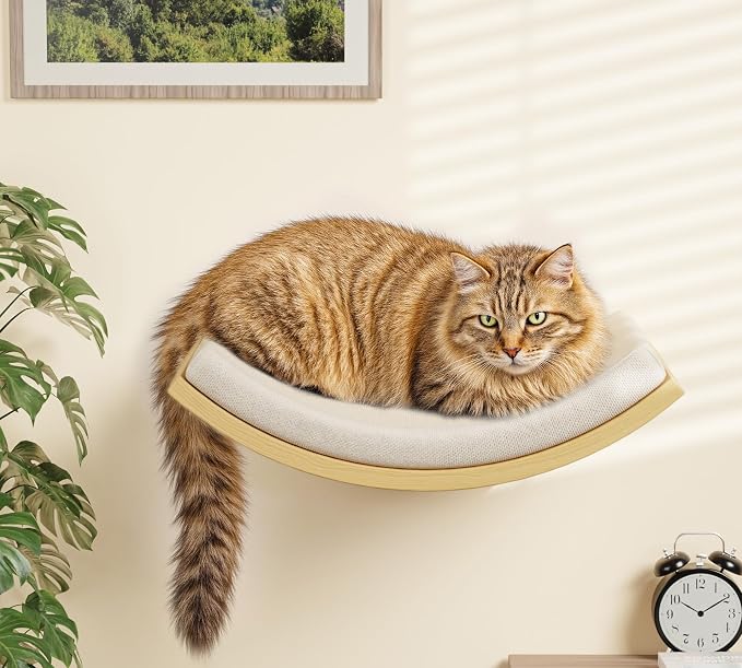 Cat Wall Shelves with Cats Window Perch – 4-Piece Wooden Cat Climbing Furniture - Image 8