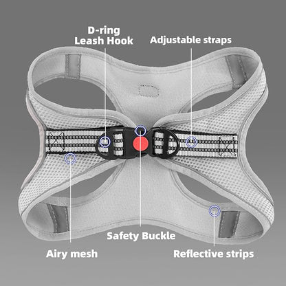 ROYPET Step-in Air Dog Harness, All Weather Mesh Step in Vest Harness - Image 2