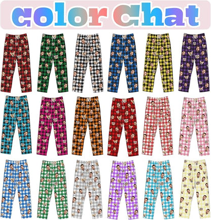 Custom Pajamas Pants Plaid Personalized Funny PJ Pant Design - Image 2