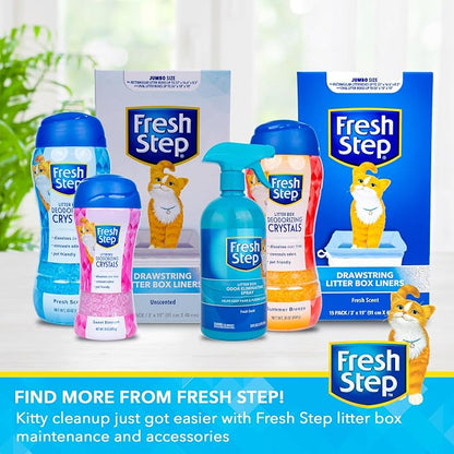 Fresh Step Drawstring Cat Litter Box Liners, Scented Heavy Duty Kitty Litter - Image 6