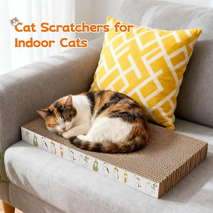 PatiencET Cardboard Cat Scratcher Pads, Catnip Included, - Image 6