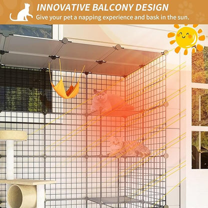 Oneluck 55 Inch Catio Outdoor Cat Enclosure - Image 4