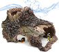 Tree Trunk Cave Aquarium Decoration Reptile Cave Climb Hideout Hideaway by relaqcc