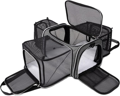 BAGLHER Cat Carrier Bag, Airline Approved Pet Carrier Soft Side Pet Travel 5 by BAGLHER
