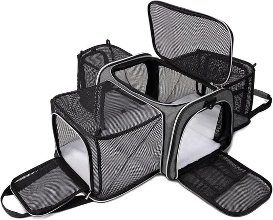 BAGLHER Cat Carrier Bag, Airline Approved Pet Carrier Soft Side Pet Travel 5 by BAGLHER