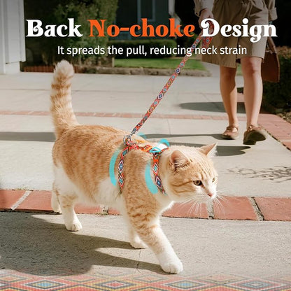 Dooradar Cat Harness and Leash, Escape Proof Adjustable Kitten Vest, - Image 3