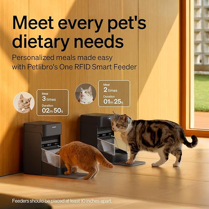 PETLIBRO RFID Cat Feeders for 2 Cats, Collar Sensor for Personalized Meals - Image 3