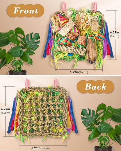 ERKOON Bird Toys, Parrot Toys Foraging Swing Mat Parrot Cage Hanging Toys Birds - Image 2