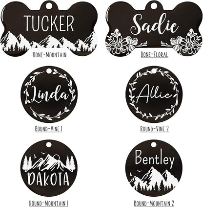 Ultra Joys Personalized Stainless Steel Bone Pet ID Tags - Image 4