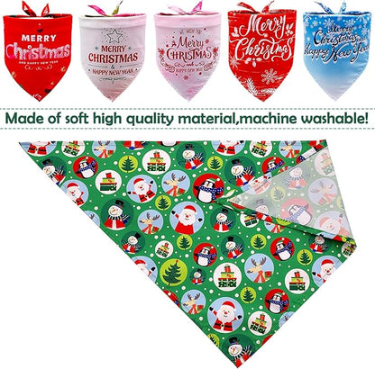 30 Pcs Christmas Happy New Year Dog Bandanas Bulk - Image 5