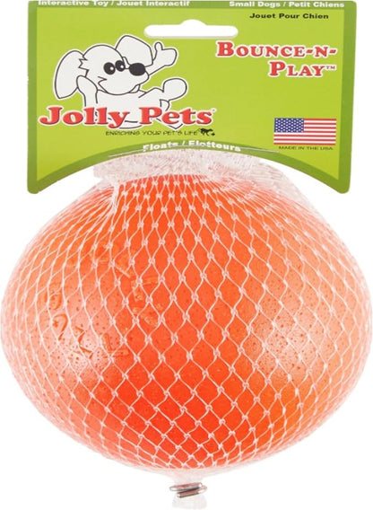 Jolly Pets Bounce-n-Play Dog Toy Ball, 4.5 Inches/Small, Model Number: 2545 OR by JollyPets