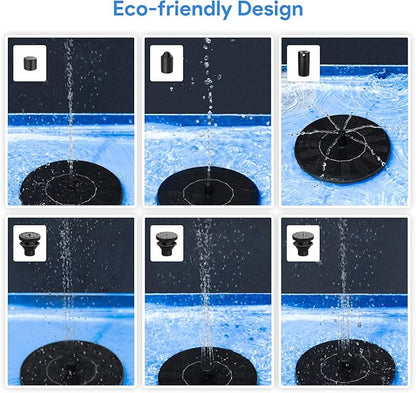 Solar Fountain, Floating Solar Powered Water Fountain Pump - Image 6