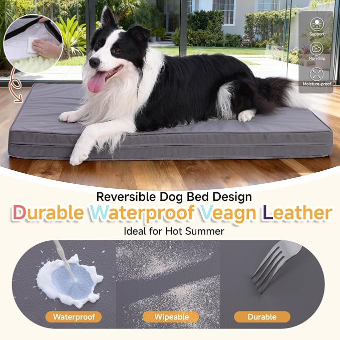 XXL Dog Bed for Large Dogs, Waterproof XXL Dog Crate Pad - Image 4