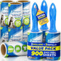 PetLovers Extra Sticky Lint Roller Mega Value Set 900 Sheets by PetLovers