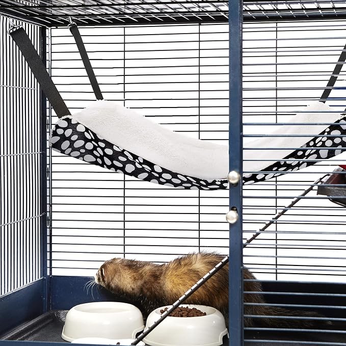 Jetec 2 Pack Cat Hammock for Cage, Catio Accessories Reversible Soft Cats Bed - Image 7