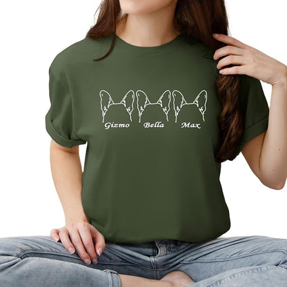 Custom Dog Mom Shirt for Women Pet Ears Sweatshirt - Image 5