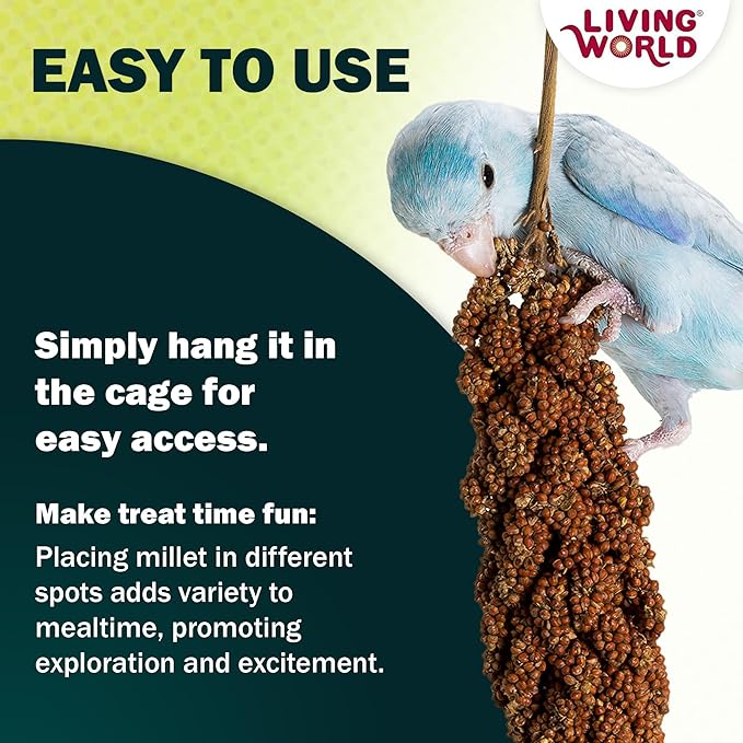 Living World - Millet Spray for Birds, 3.5 Oz – Premium Treat for Budgies - Image 5