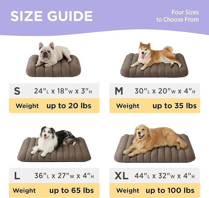 LE SURE Cute Orthopedic Dog Bed Large Sized Dog, Waterproof Chic Flat Pet Beds - Image 6