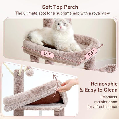 Heybly Cat Tree, 45.3-Inch Cat Tower - Image 4
