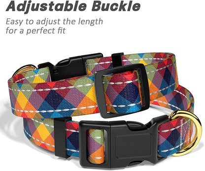 Reflective Dog Collar for Small Dogs, Cute Boho Adjustable Heavy-Duty Nylon - Image 6