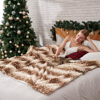 Waterproof Pet Blanket, Christmas Deer Print Blanket - Image 4