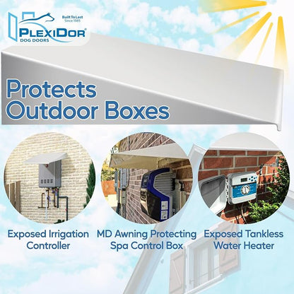 Plexidor Performance Pet Doors Universal Pet Door Awning - Image 2