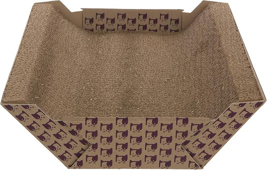 SmartyKat Super Scratcher Chaise Corrugate Cat Scratcher and Lounge, Cradling by SmartyKat