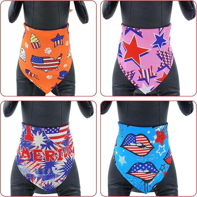 30 Pack Independence Day Dog Bandanas Bulk - Image 4