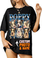 IZI POD Custom Dog Shirt for Women, Personalized Pet Face Photo Shirt, Bootleg by IZI+POD