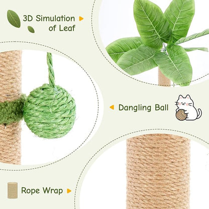 Cat Scratching Post 33 Inch, Cat Tree - Image 2