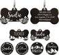 UltraJoys Stainless Steel Pet ID Tag Dog Name Tags Personalized Front and Back by UltraJoys