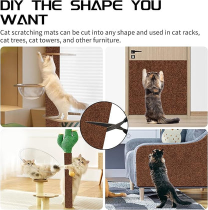 2 Pcs 39.4"x15.8" Cat Scratch Mat, Cat Scratch Couch Furniture Protector - Image 6
