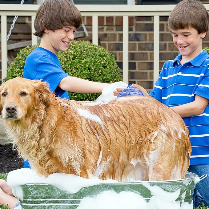 Dog Grooming Brush, Lilpep Pet Shampoo Bath Brush Soothing Massage Rubber Comb - Image 6