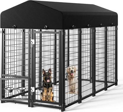 Dog Kennel Outdoor, Large Outside Dog Kennel by Guiferland