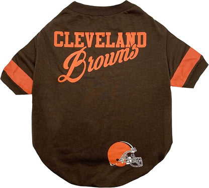 Pets First NFL Cleveland Browns Dog & Cat T-Shirt, Small. Football Pet Shirt - Image 3