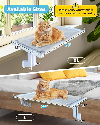 Heavy-Duty Cat Window Sill Perch All-Metal Frame Supports up to 120 lbs – - Image 6