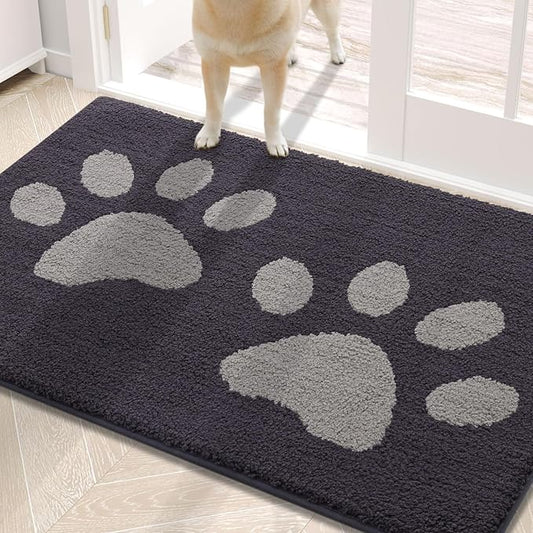 Buganda Dog Door Mat for Muddy Paws, Absorbent Dirt Trapper Washable Indoor by Buganda