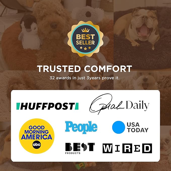 Bedsure Calming Dog Bed for Medium Dogs - Image 5