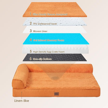 EHEYCIGA XXL Dog Bed Memory Foam, Orthopedic Giant Dog Bed Jumbo - Image 5