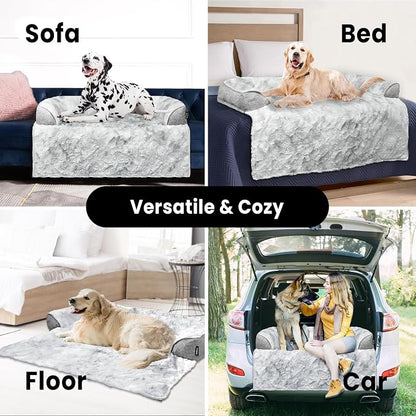 Calming Dog Couch Bed for Large Dogs, 41 x 37 inch Waterproof Removable Pet Mat - Image 4