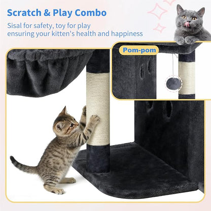 Heybly Cat Tree, 25.6-inch Cat Tower - Image 7